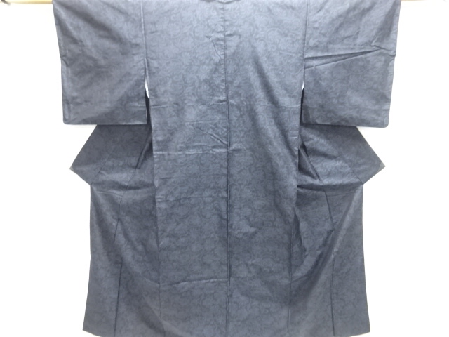 花唐草模様織出し本場泥大島紬着物アンサンブル